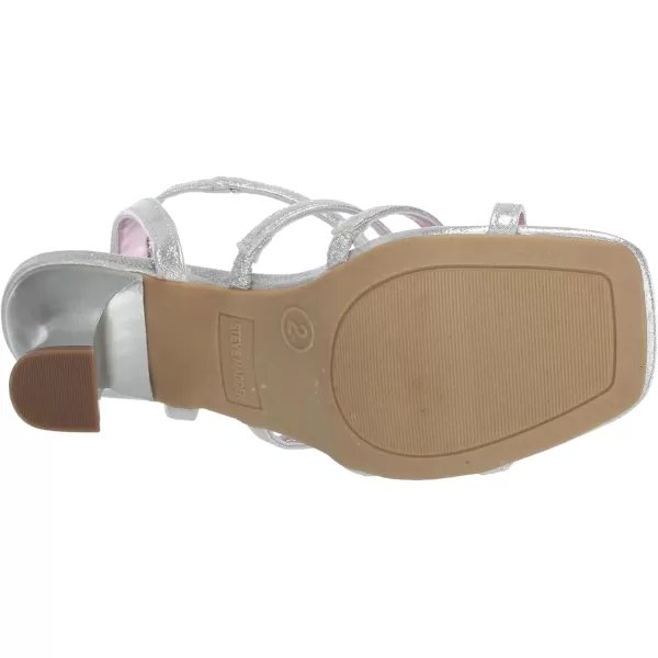 imageSteve Madden Girls Lottie Heeled SandalSilver