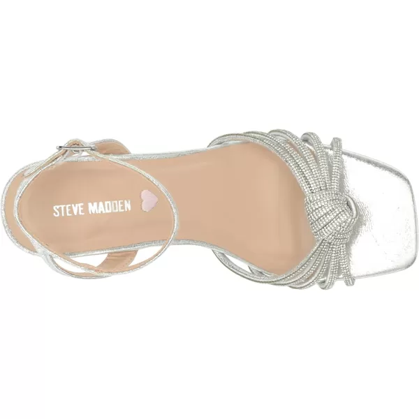 imageSteve Madden Girls Lucia Heeled SandalSilver