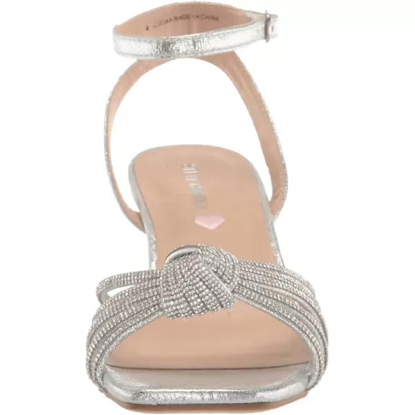 imageSteve Madden Girls Lucia Heeled SandalSilver