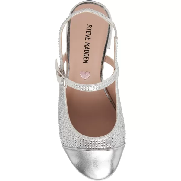 imageSteve Madden Girls Shoes Girls Belinda Mule Silver 1 Little Kid