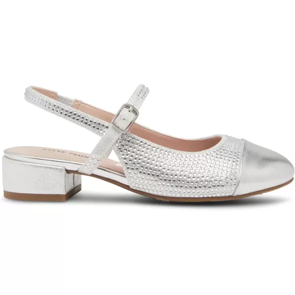 imageSteve Madden Girls Shoes Girls Belinda Mule Silver 1 Little Kid