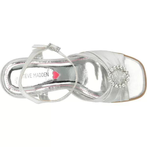 imageSteve Madden Girls Tango Heeled SandalSilver