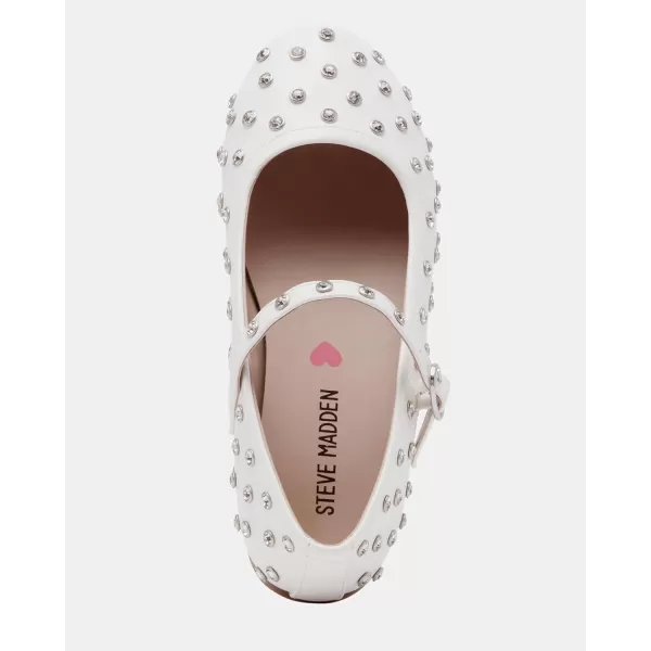 imageSteve Madden Girls Vinetar Ballet FlatWhite