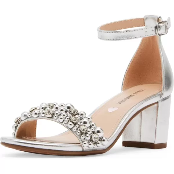 imageSteve Madden Girls Jcarrson Heeled SandalSilver Beads