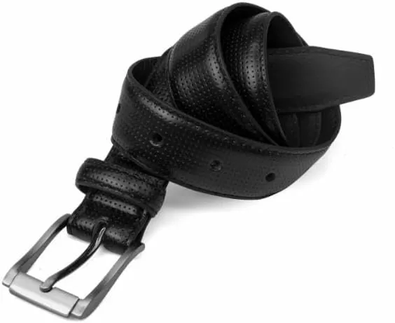 imageSteve Madden Boys Big Belt for KidsBlackPerforated