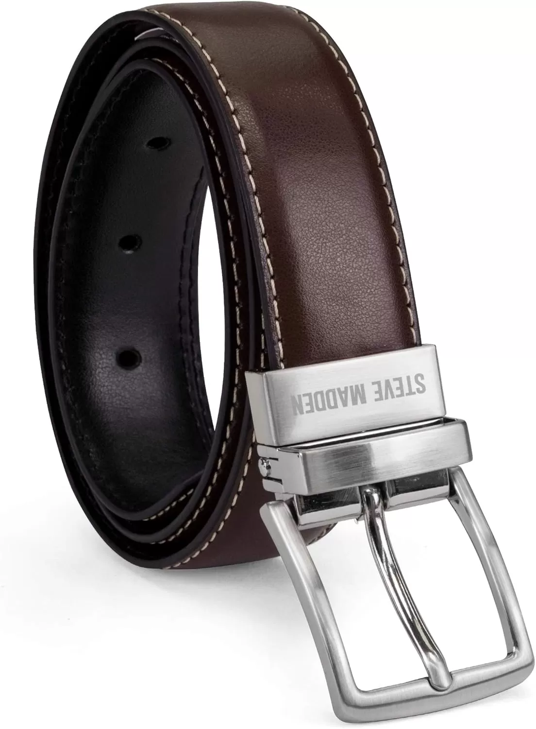 imageSteve Madden Boys Big Reversible Belt for KidsBrownBlack