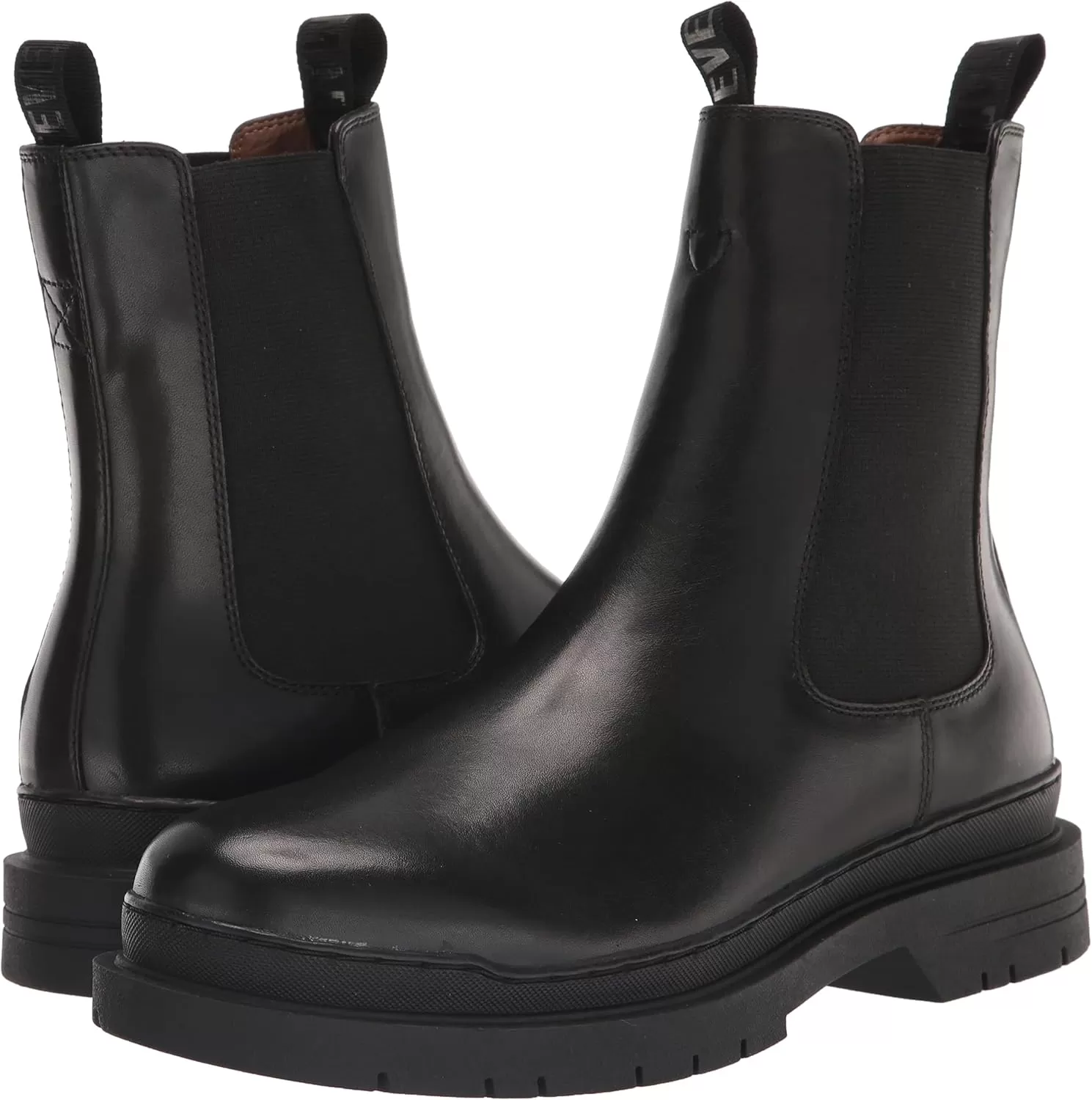 imageSteve Madden Mens Belgrave Mid Calf BootBlack Leather