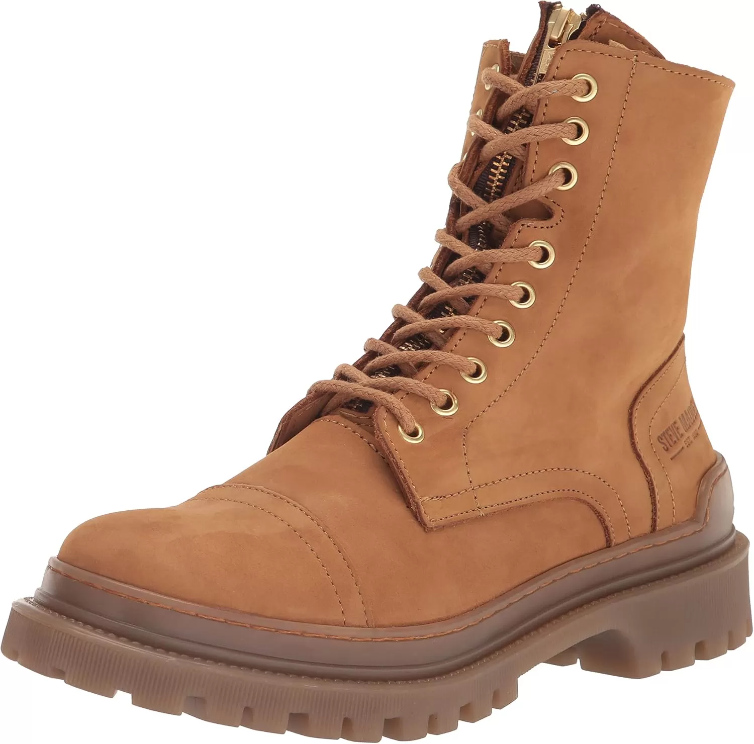 imageSteve Madden Mens Benney Combat BootWheat Leather