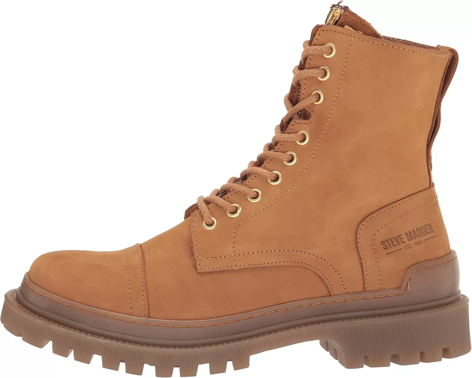 imageSteve Madden Mens Benney Combat BootWheat Leather