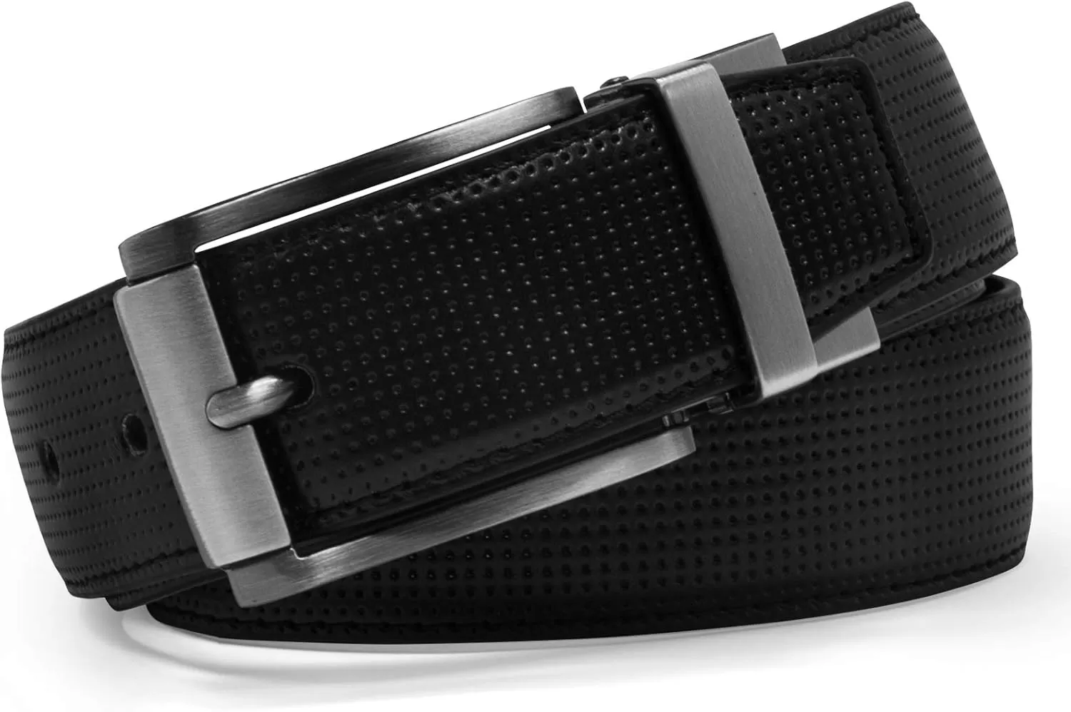 imageSteve Madden Mens Dress Casual Every Day Leather BeltBlackBrown Perforated