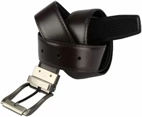 imageSteve Madden Mens Dress Casual Every Day Leather BeltBlackBrown Perforated