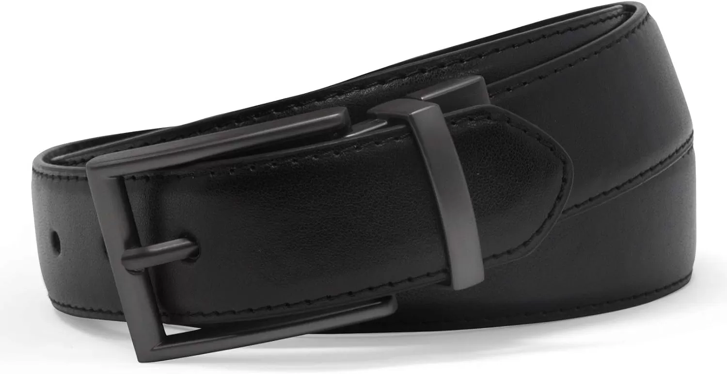 imageSteve Madden Mens Dress Casual Every Day Leather BeltBlackBrown Smooth