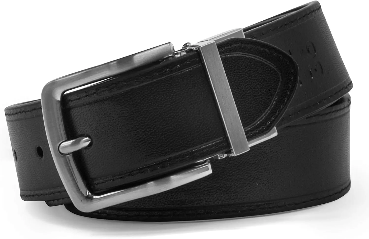 imageSteve Madden Mens Dress Casual Every Day Leather BeltBrownBlack Oil Tanned