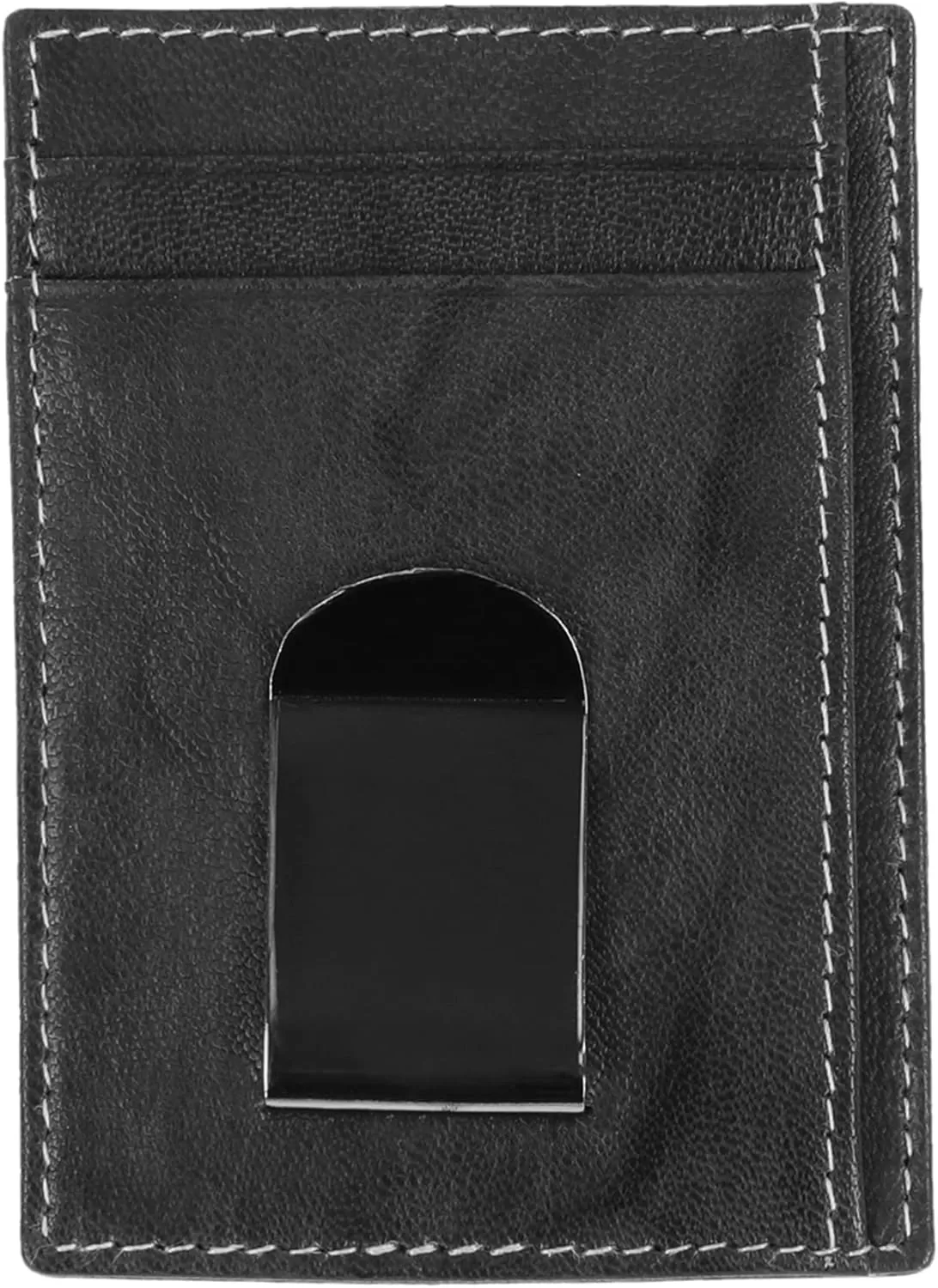 imageSteve Madden Mens Front Pocket Wallet with Money ClipBlack