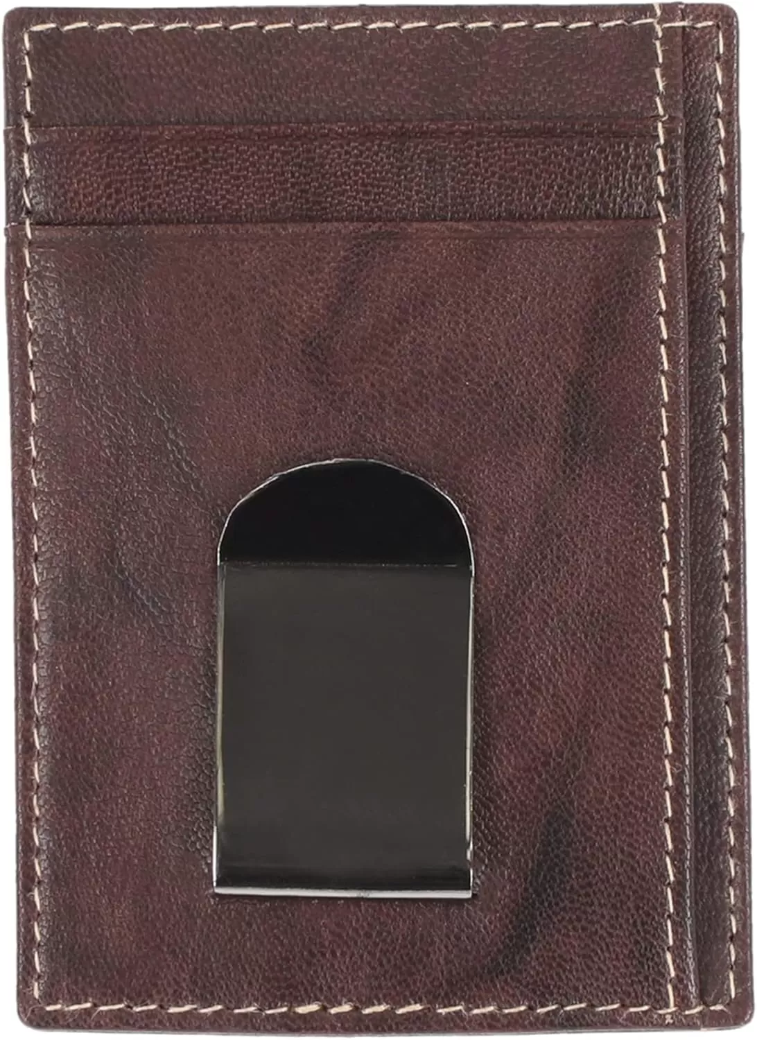 imageSteve Madden Mens Front Pocket Wallet with Money ClipBrown