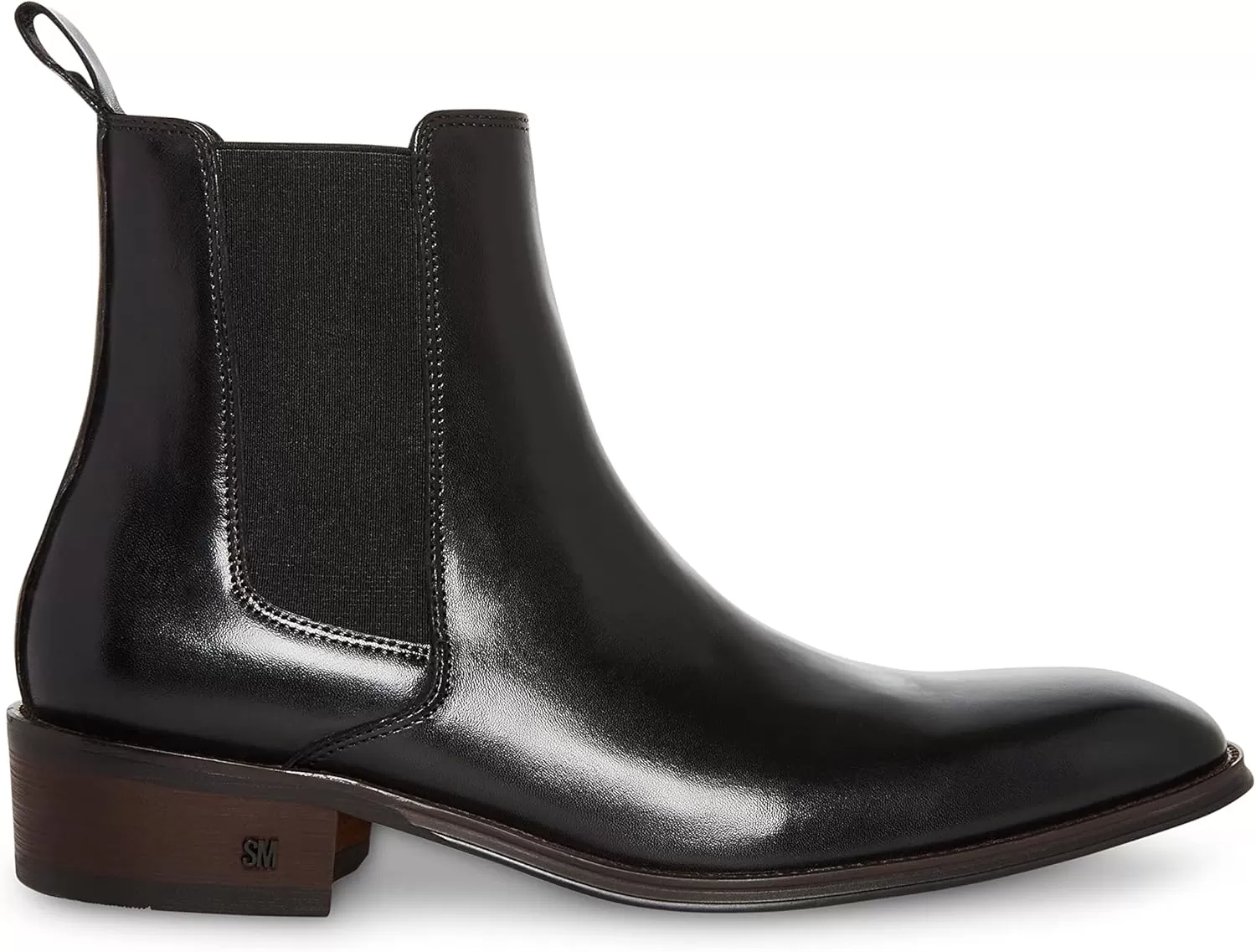 imageSteve Madden Mens Hamlin Chelsea BootBlack Leather