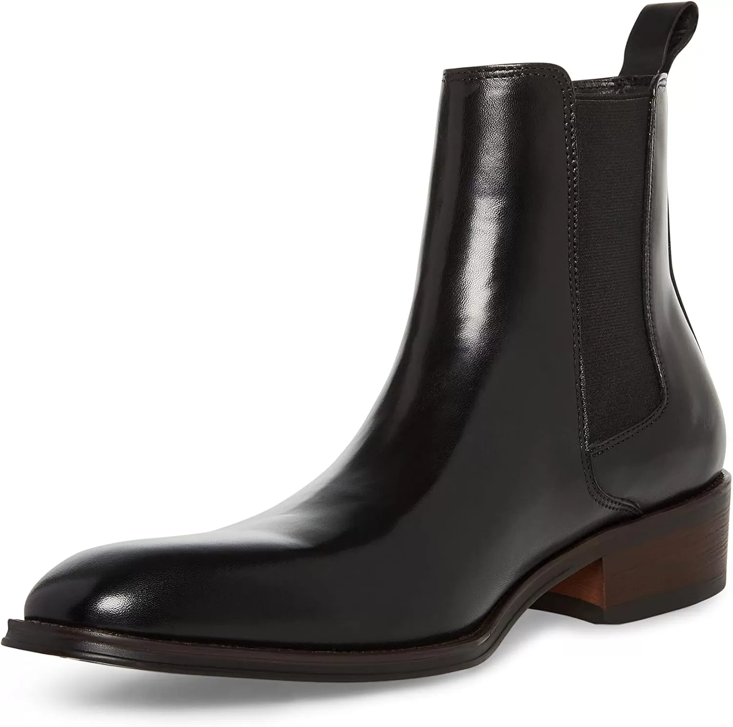 imageSteve Madden Mens Hamlin Chelsea BootBlack Leather