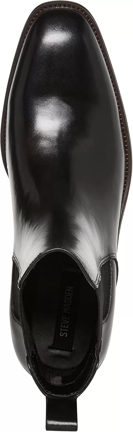 imageSteve Madden Mens Hamlin Chelsea BootBlack Leather