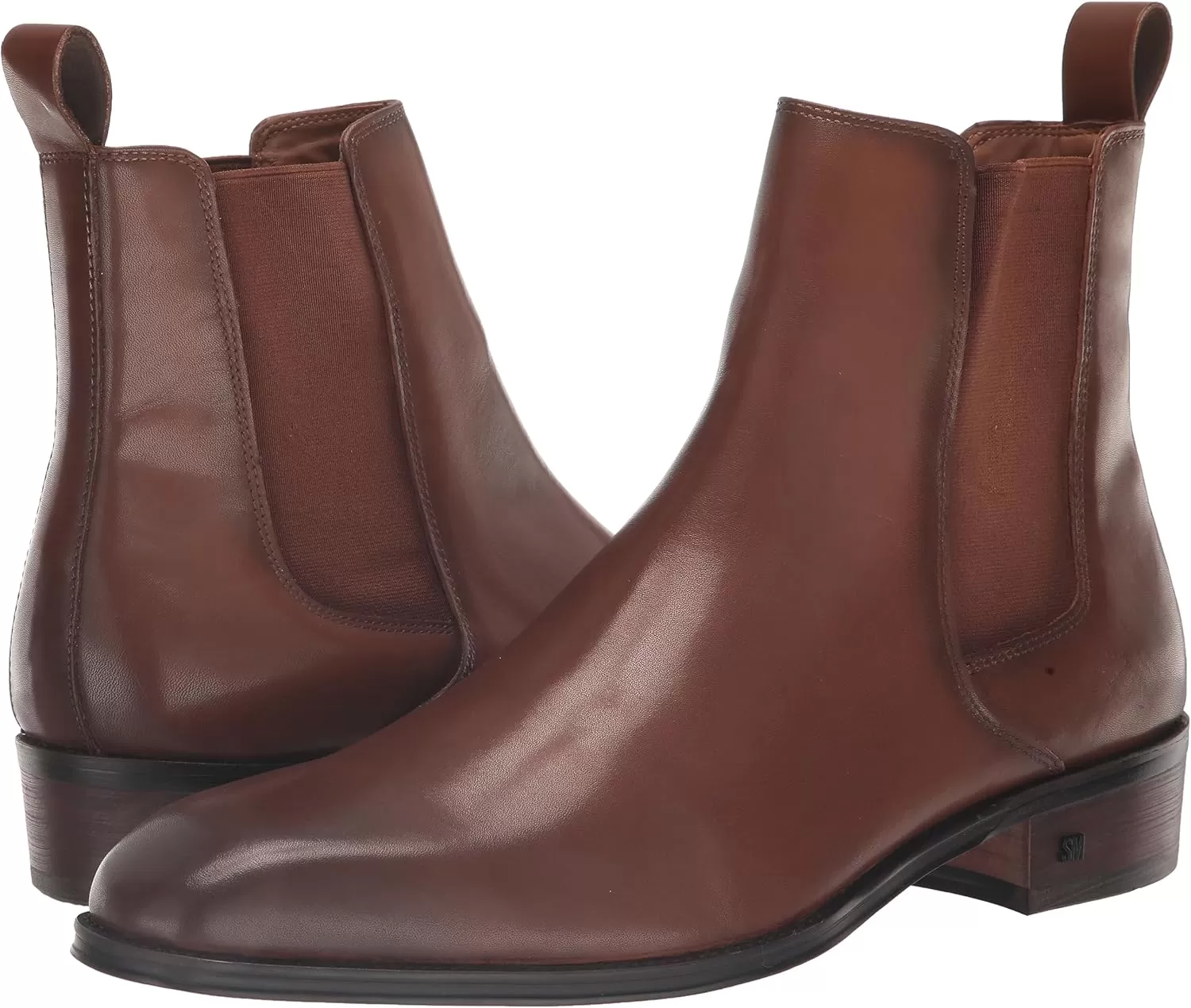 imageSteve Madden Mens Hamlin Chelsea BootTan Leather