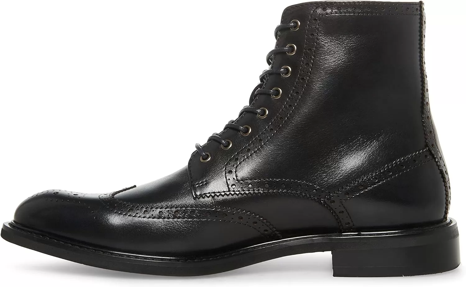 imageSteve Madden Mens Harith Oxford BootBlack Leather