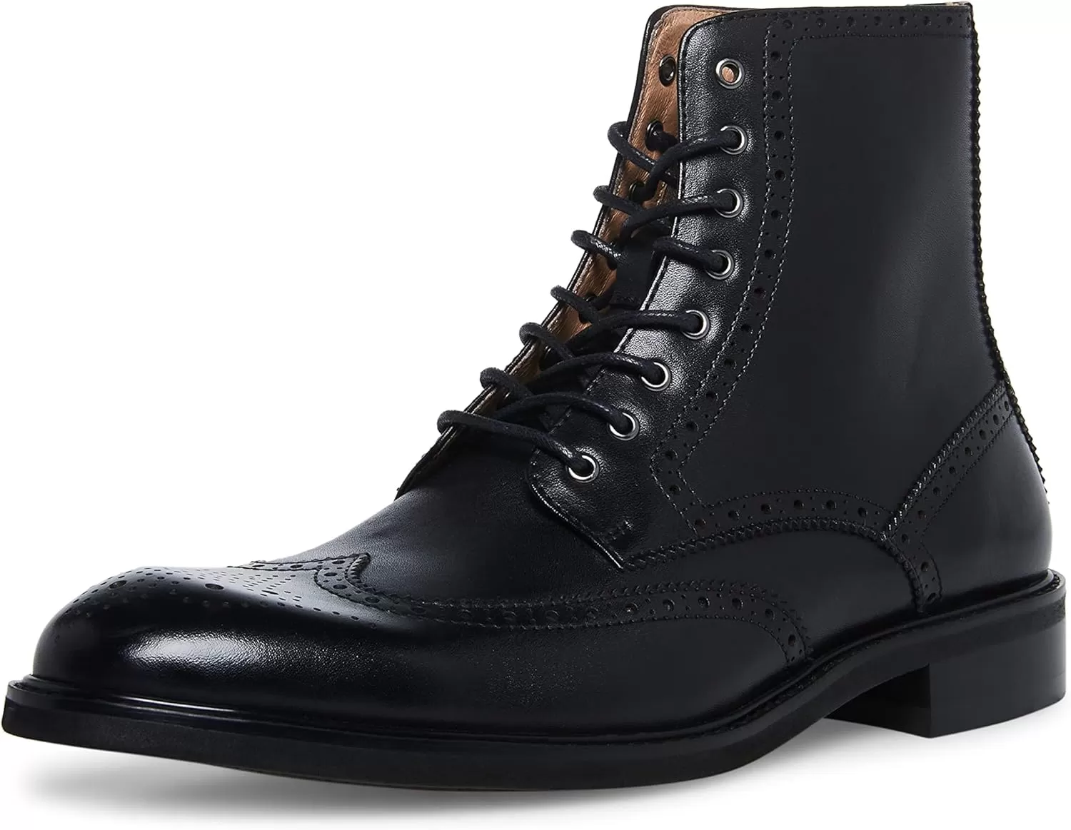 imageSteve Madden Mens Harith Oxford BootBlack Leather