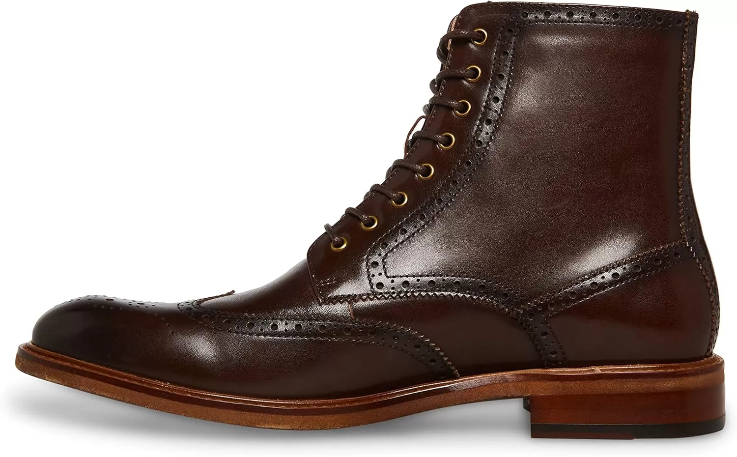imageSteve Madden Mens Harith Oxford BootCoffee Leather
