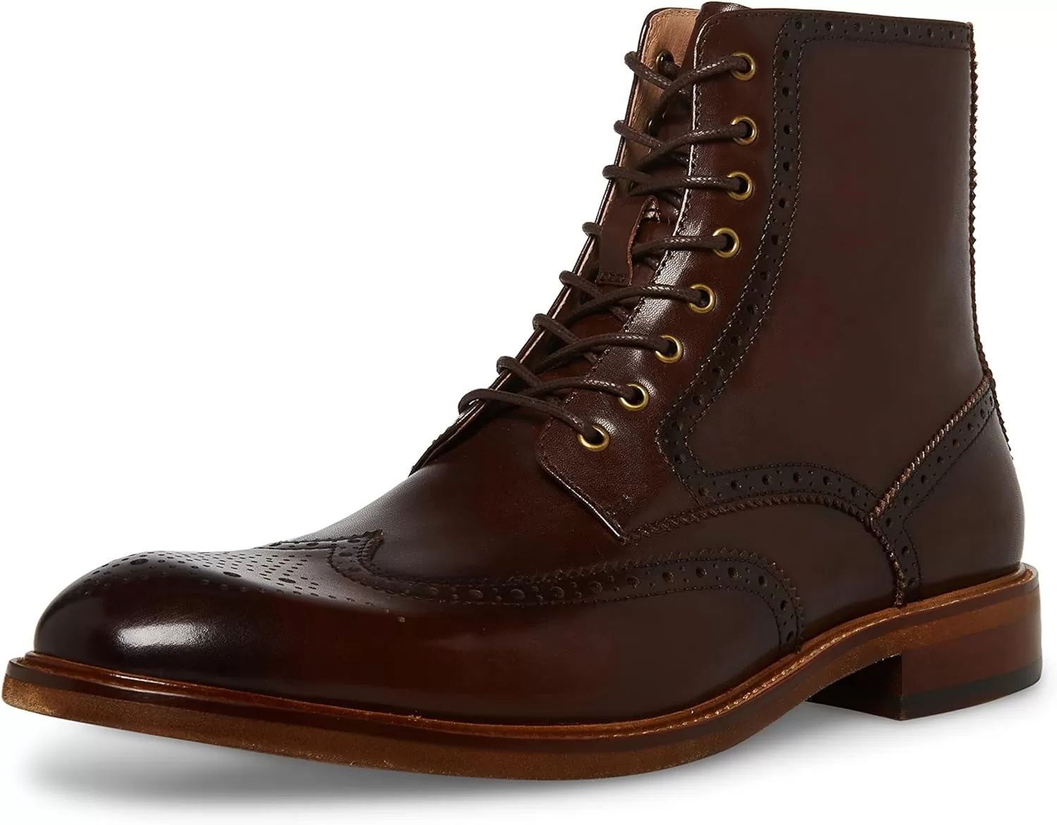 imageSteve Madden Mens Harith Oxford BootCoffee Leather