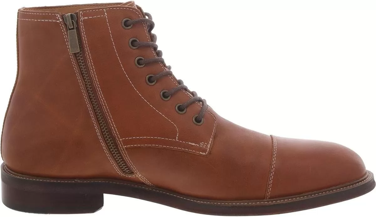 imageSteve Madden Mens Hodge Combat BootTan Leather