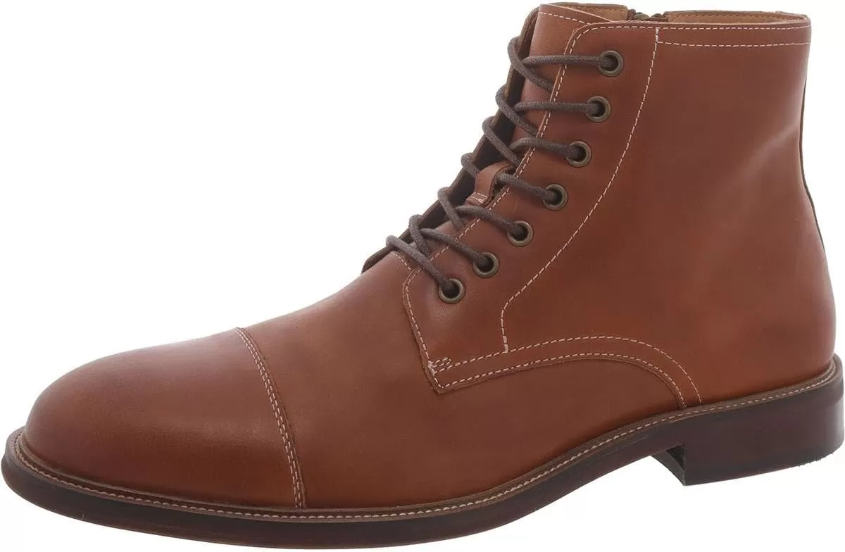 imageSteve Madden Mens Hodge Combat BootTan Leather