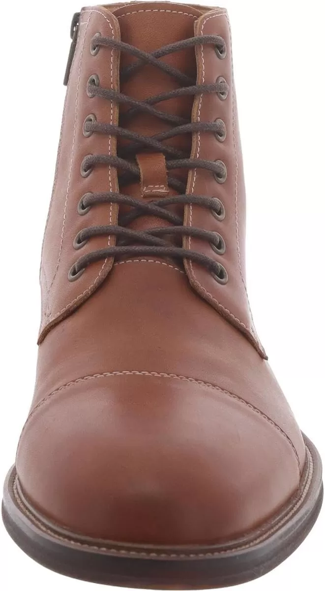 imageSteve Madden Mens Hodge Combat BootTan Leather