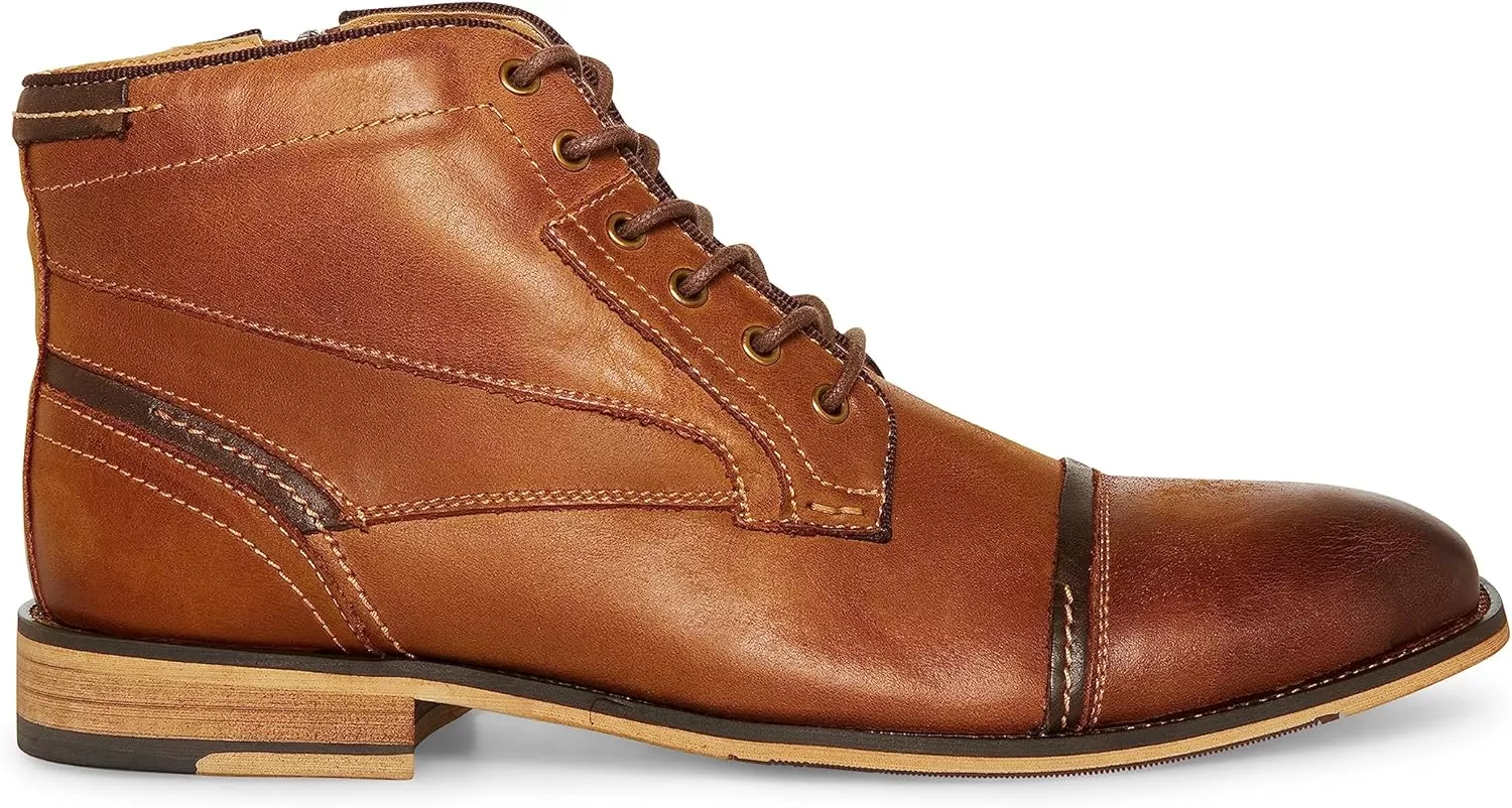 imageSteve Madden Mens Jefries Combat BootDark Tan
