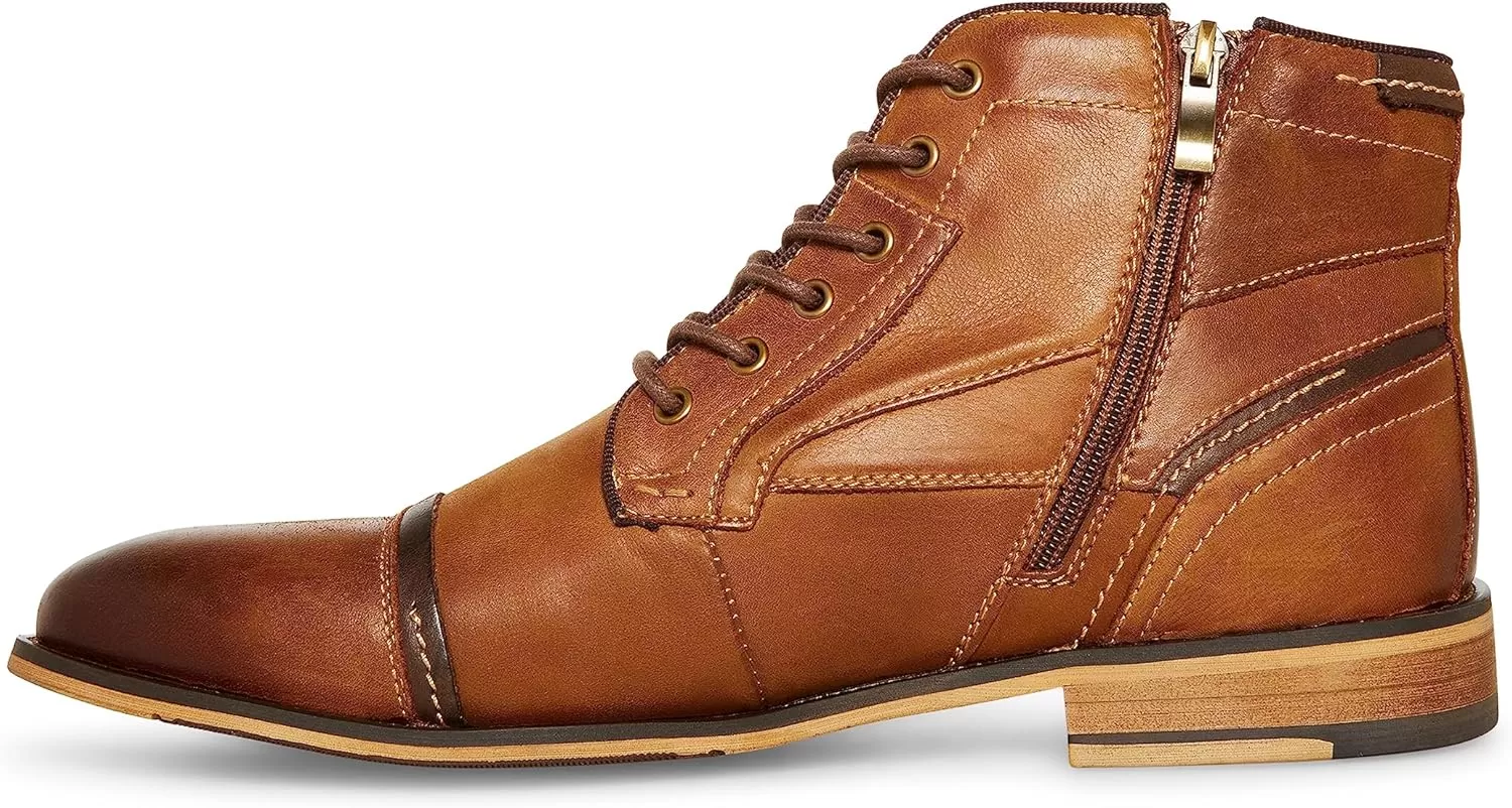imageSteve Madden Mens Jefries Combat BootDark Tan