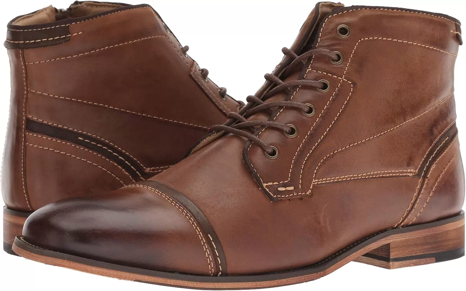imageSteve Madden Mens Jefries Combat BootDark Tan