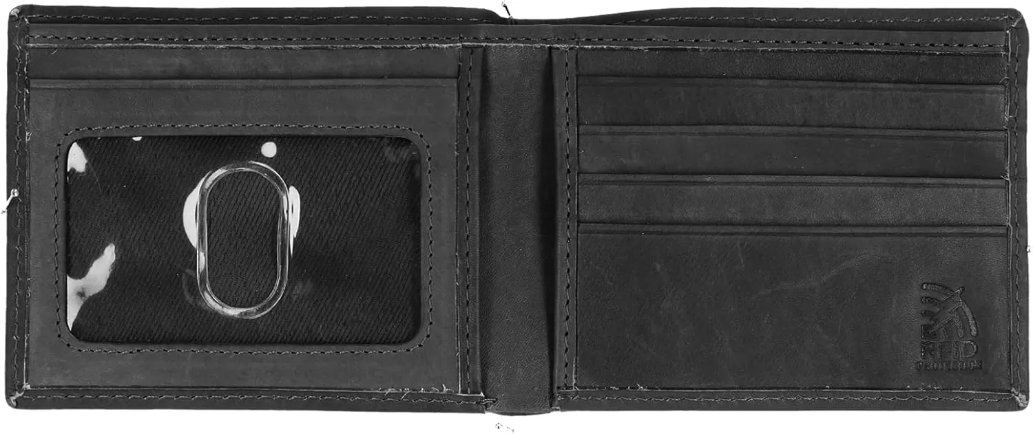 imageSteve Madden Mens RFID Leather Wallet Gift Set with Key FobBlack 2