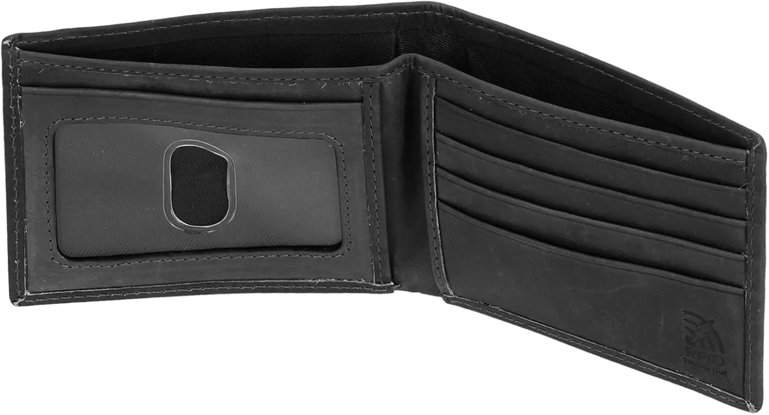 imageSteve Madden Mens RFID Leather Wallet Gift Set with Key FobBlack 2