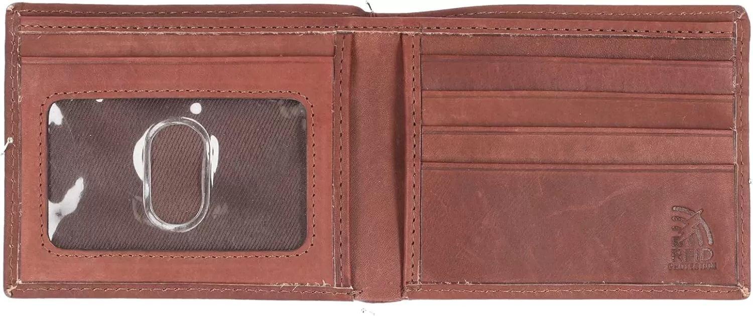 imageSteve Madden Mens RFID Leather Wallet Gift Set with Key FobBrown 2
