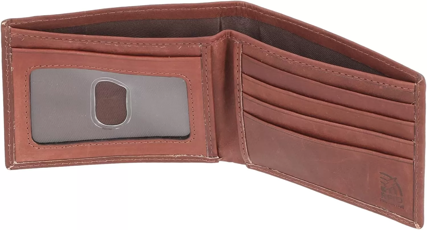 imageSteve Madden Mens RFID Leather Wallet Gift Set with Key FobBrown 2