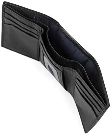 imageSteve Madden Mens RFID Trifold Wallet with Id WindowBlack