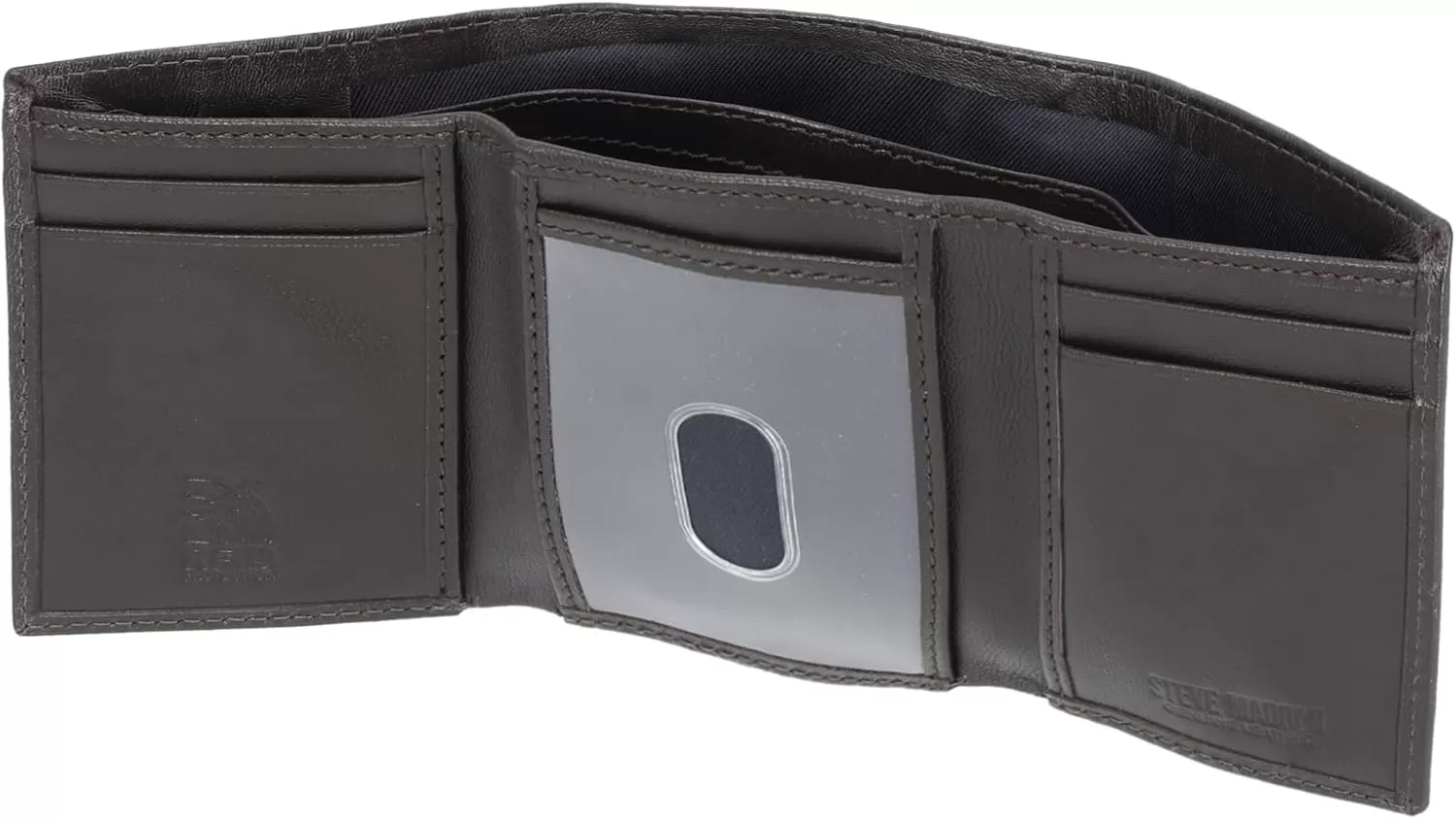 imageSteve Madden Mens RFID Trifold Wallet with Id WindowBrown