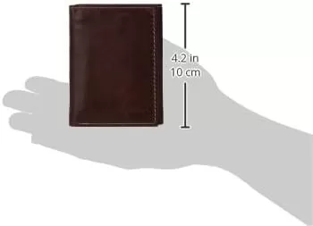 imageSteve Madden Mens RFID Trifold Wallet with Id WindowBrown Antique