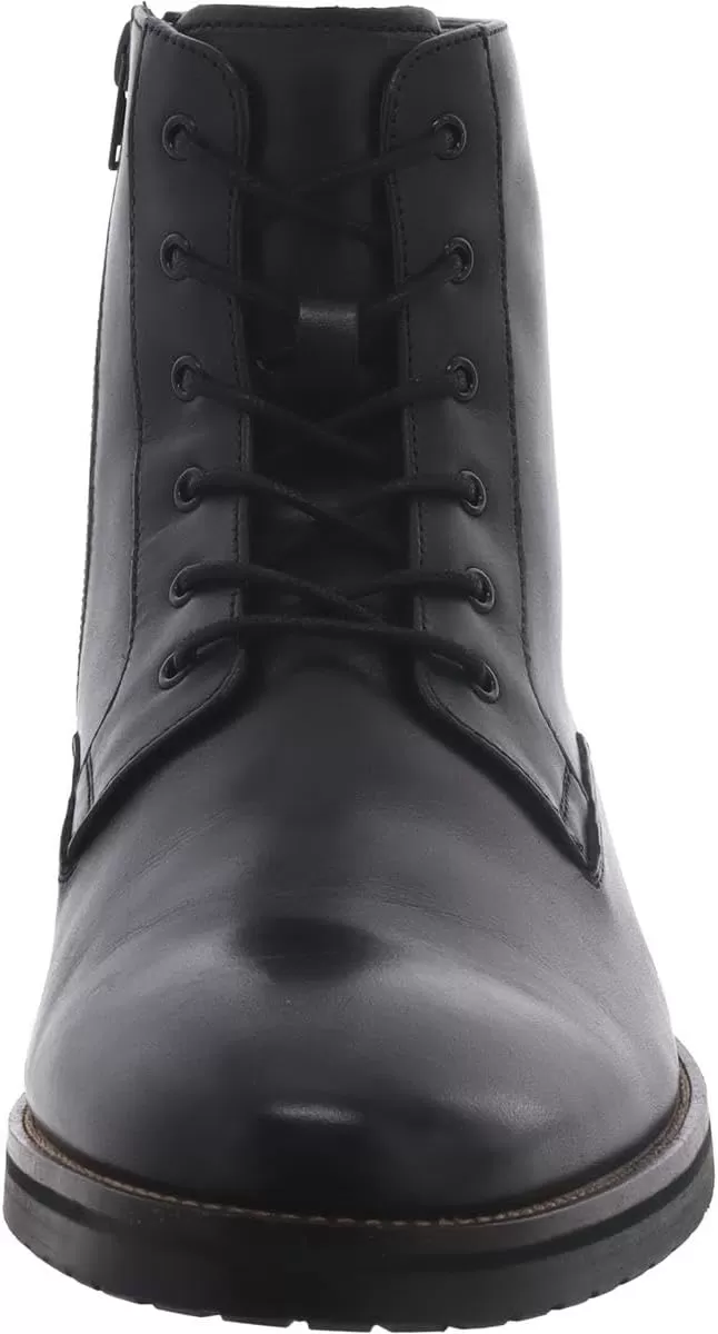 imageSteve Madden Mens Sixtet Combat BootBlack Leather