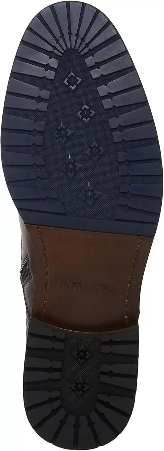 imageSteve Madden Mens Sixtet Combat BootTan Leather