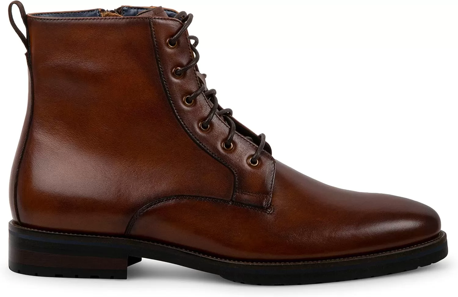 imageSteve Madden Mens Sixtet Combat BootTan Leather