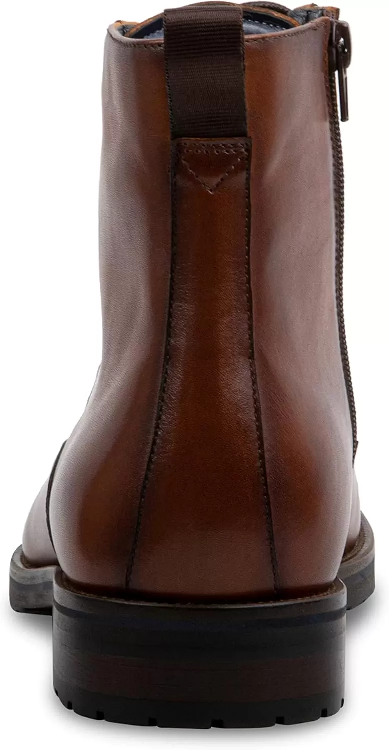 imageSteve Madden Mens Sixtet Combat BootTan Leather