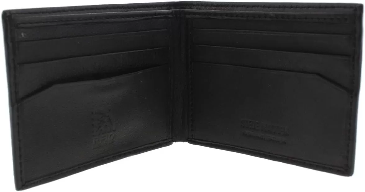 imageSteve Madden Mens Slimfold RFID Leather WalletBlack Glove