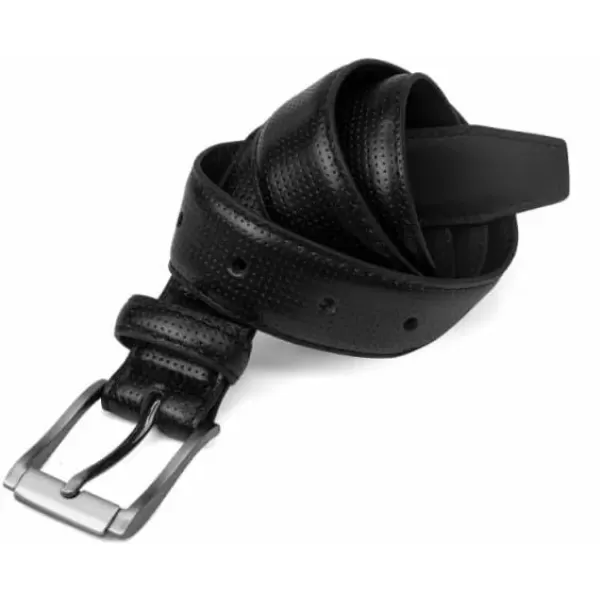 imageSteve Madden Boys Big Belt for KidsBlackPerforated