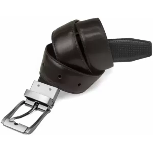 imageSteve Madden Boys Big Reversible Belt for KidsBlackBrownPerforated