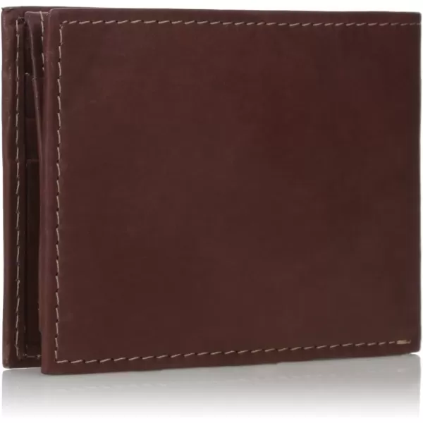 imageSteve Madden Mens Antique Leather Passcase WalletBrown