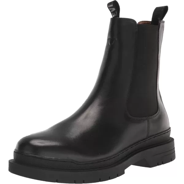 imageSteve Madden Mens Belgrave Mid Calf BootBlack Leather