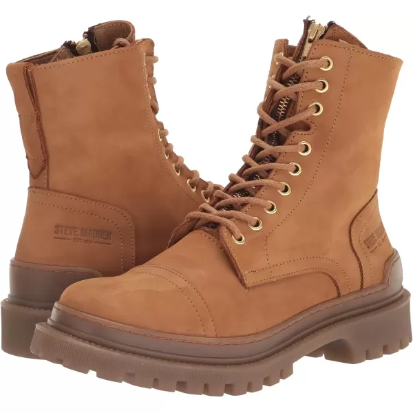 imageSteve Madden Mens Benney Combat BootWheat Leather